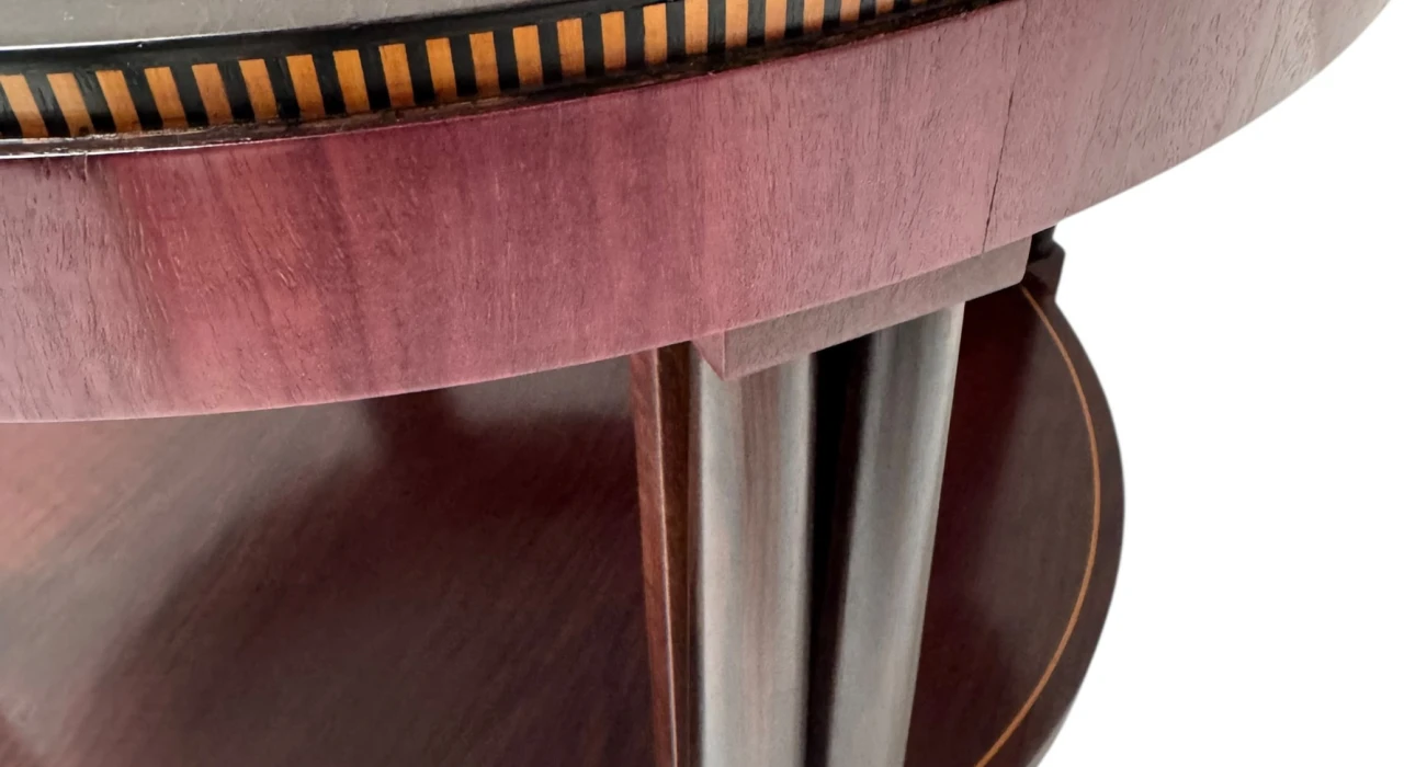 French Art Deco Coffee Table or Cocktail Table with Marble Top, 1930s